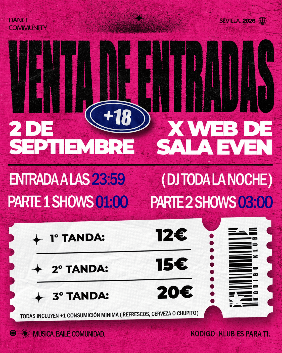 Venta de entradas