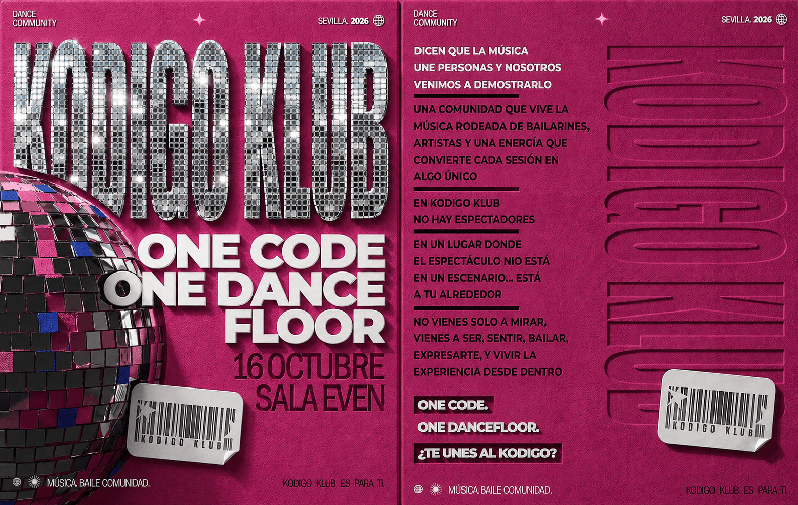KodigoKlub — One code, one dance floor